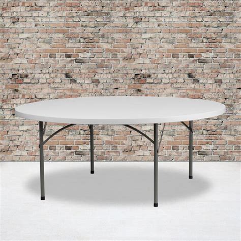 6ft plastic folding tables|6' round folding banquet table.